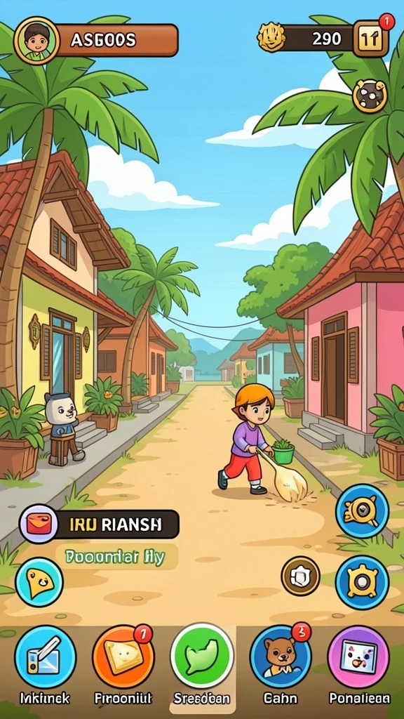 Screenshot menunjukkan tampilan permainan yang menarik.