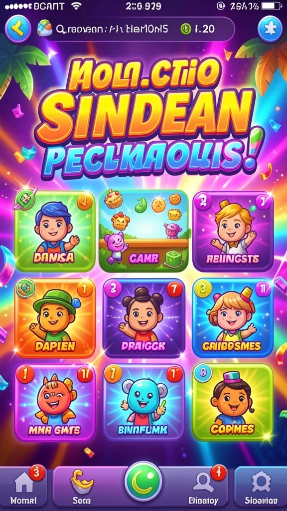 Tampilan awal permainan 8ZK yang menarik.