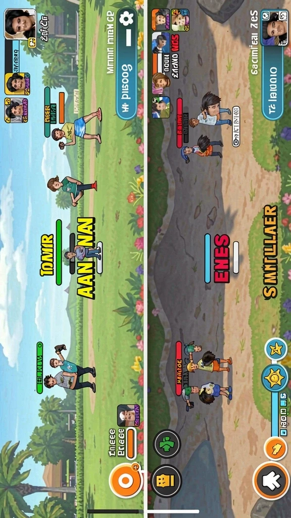 Screenshot ini menunjukkan karakter utama AKUNJP dalam aksi.