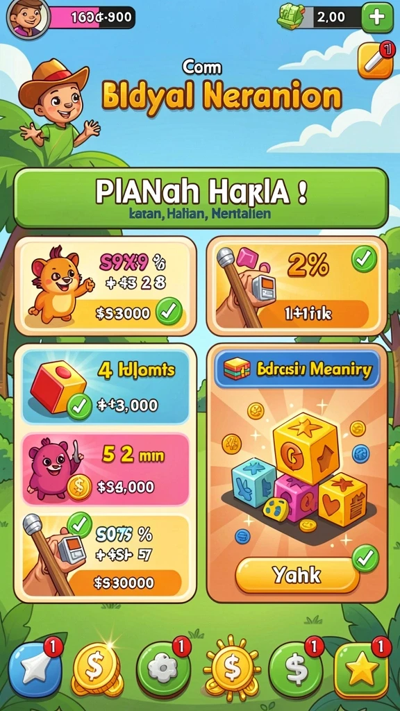 Tantangan baru yang meningkatkan kreativitas anak.