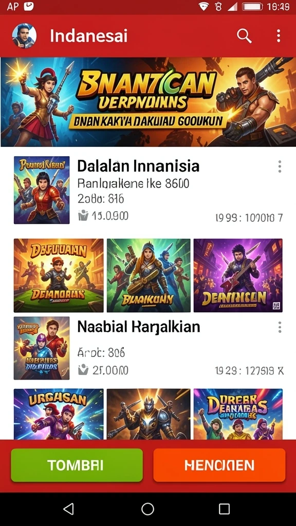 Tampilan antarmuka yang user-friendly dan menarik.