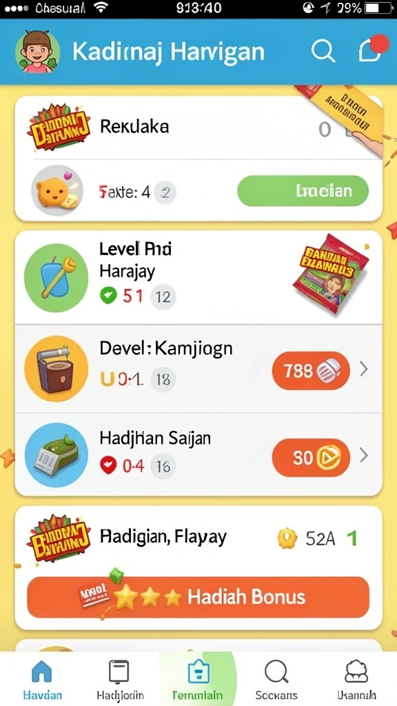 Pengalaman bermain yang mendebarkan dan seru.