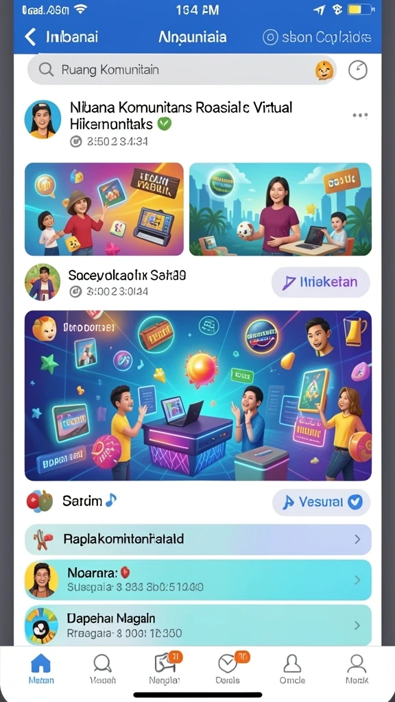 Screenshot menampilkan suasana pertandingan yang penuh aksi dan keseruan.