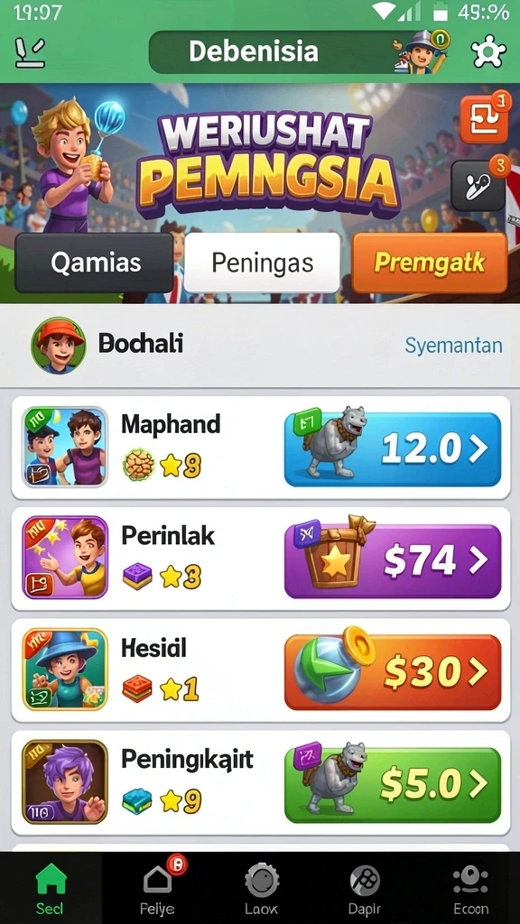 Mode permainan yang beragam dan menantang.