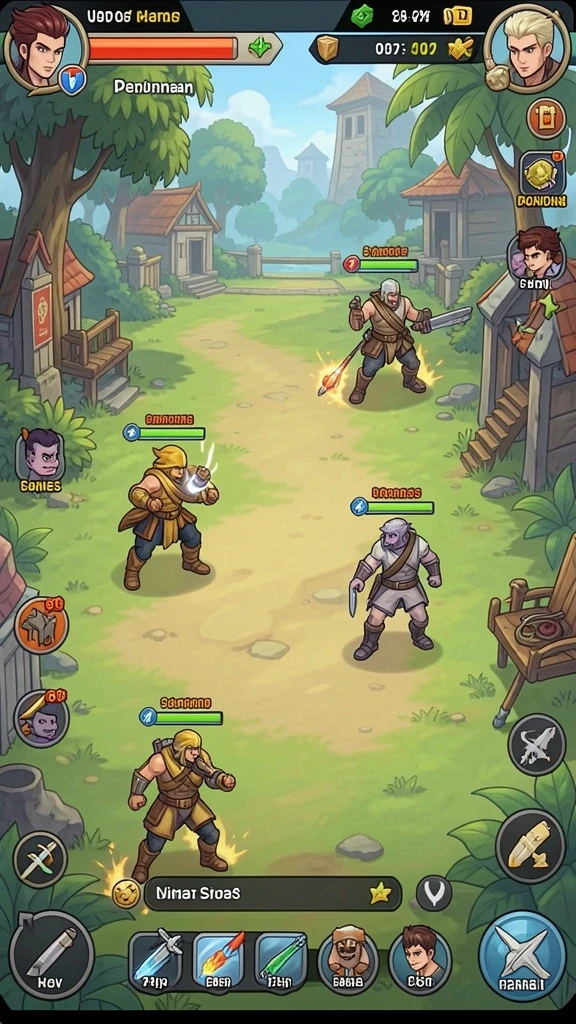Screenshot dari level menantang yang memikat.