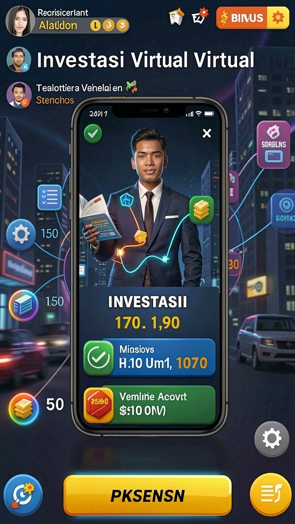 Tangkapan layar kedua menampilkan dunia fantastis dengan latar belakang yang penuh warna.