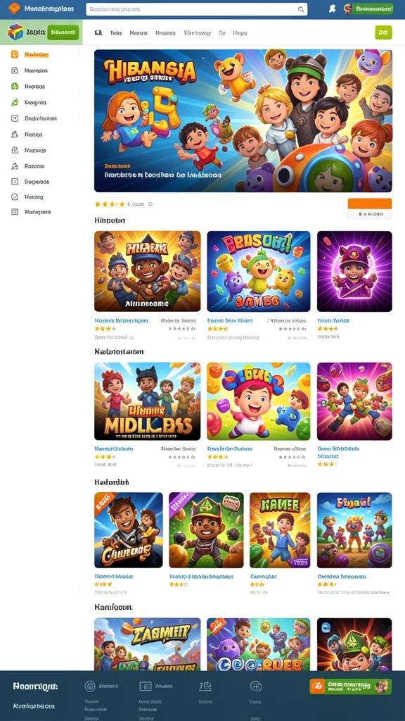 Screenshot menunjukkan grafik yang menarik dan interaktif.