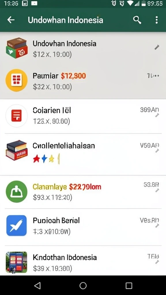 Tampilan antarmuka pengguna yang mudah dipahami.