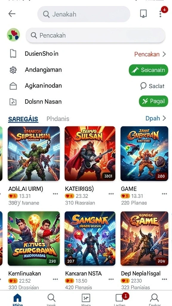 Berbagai pilihan permainan yang tersedia di JAWABET88.