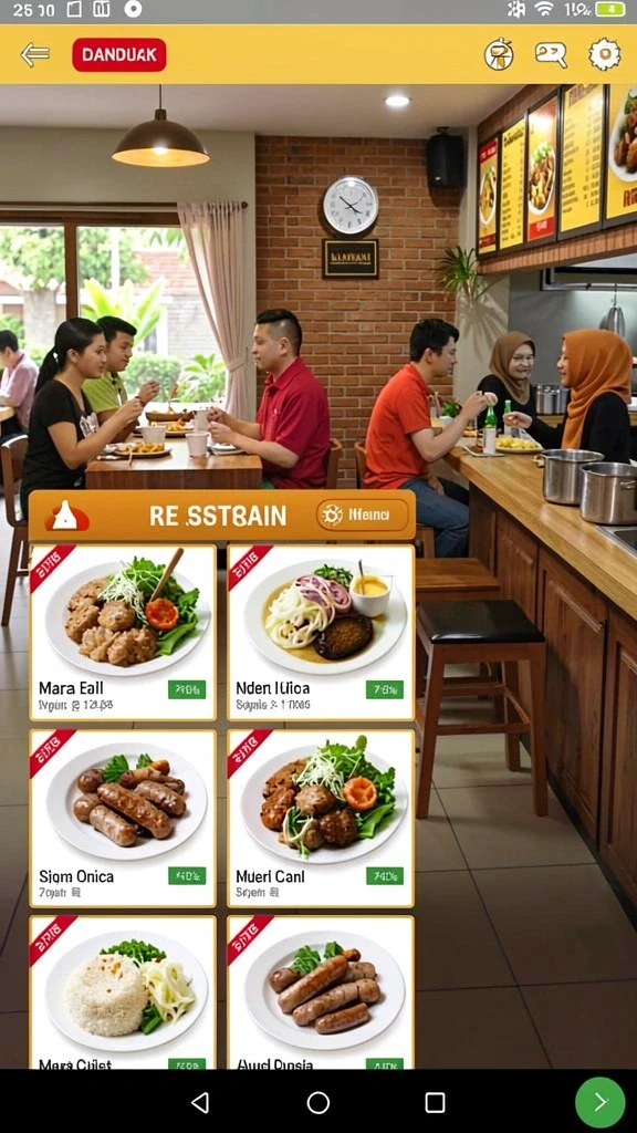 Tampilan antarmuka yang menarik dan user-friendly.