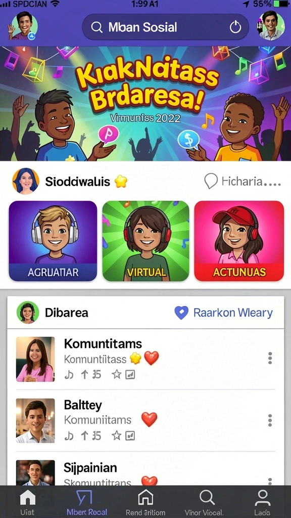 Tampilan antarmuka yang menarik dan user-friendly.