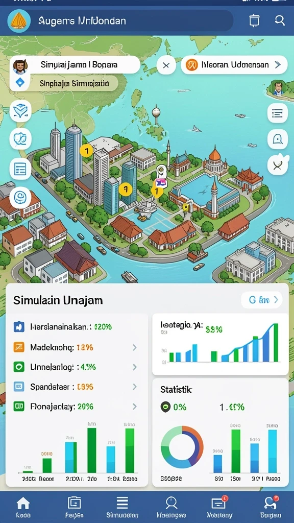 Tampilan antarmuka yang modern dan menarik.