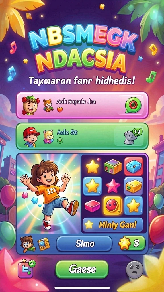 Screenshot menunjukkan petualangan seru di dunia yang luas.