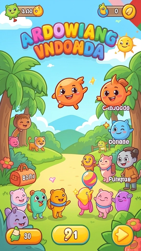 Ilustrasi interaksi sosial antar pemain dalam game.