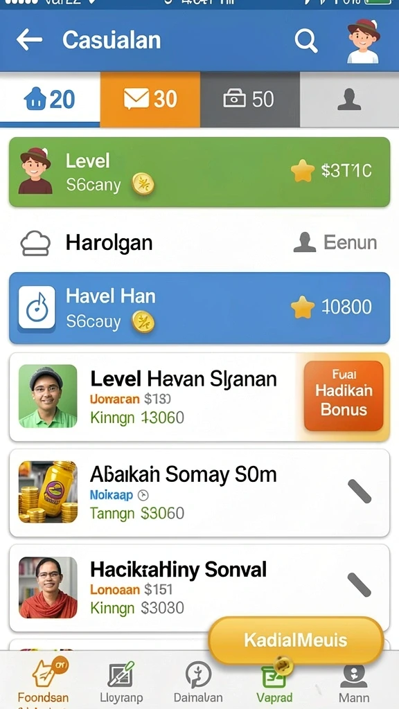 Karakter unik dengan kemampuan berbeda.