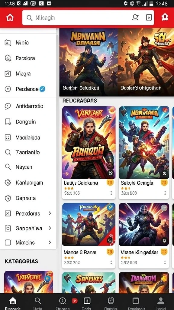 Beragam pilihan permainan yang menarik dan menghibur.