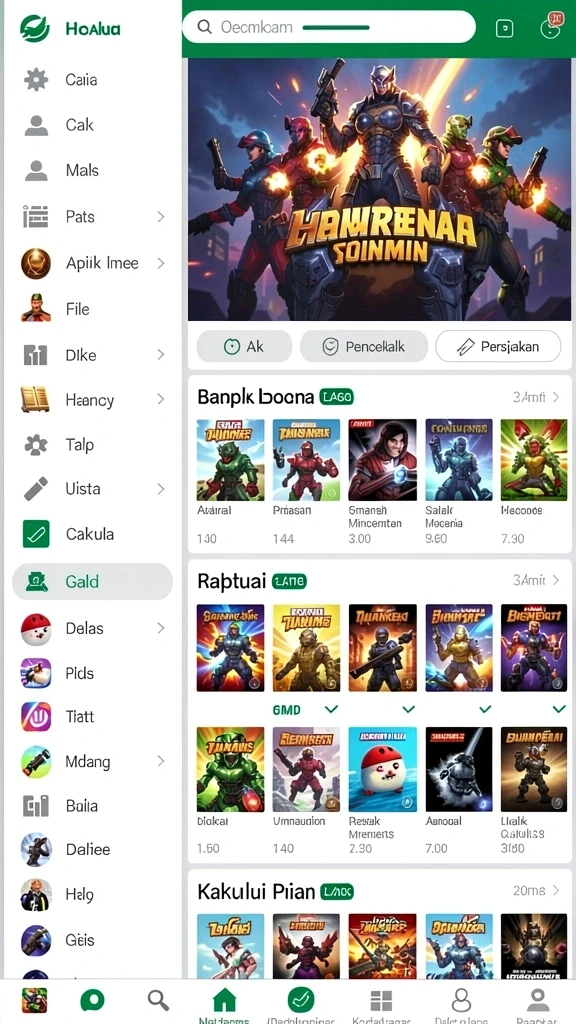 Sejumlah item kustomisasi yang menarik.