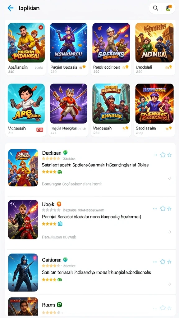 Berbagai mode permainan yang tersedia untuk semua pemain.