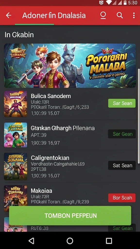 Momen epik saat melawan monster besar.
